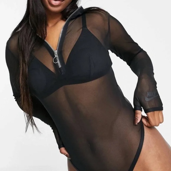 NIKE Icon Clash Mesh Bodysuit - Picture 1 of 13
